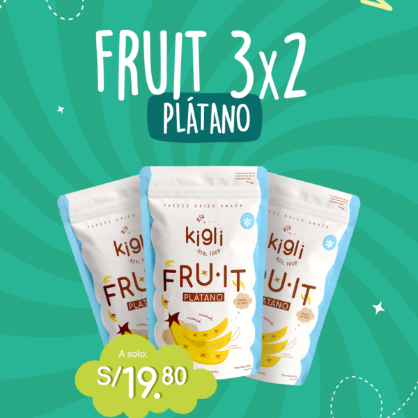 ¡SuperPromo! 3x2 en Fru.it de Plátano