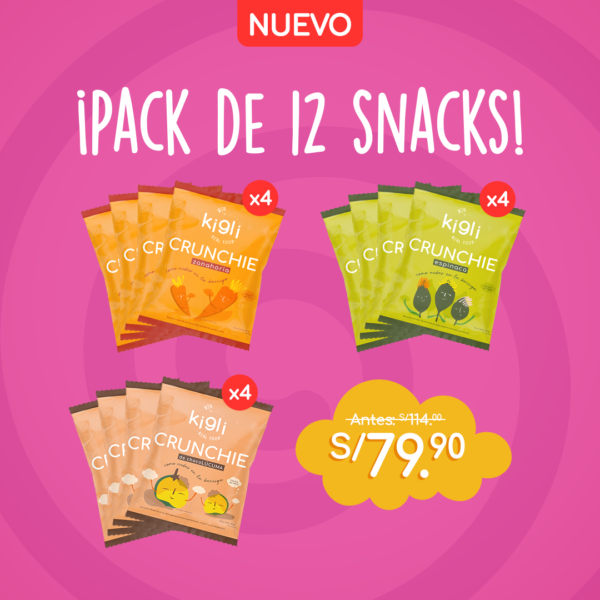 ¡Por lanzamiento! Pack de 12 Crunchies - Gluten Free