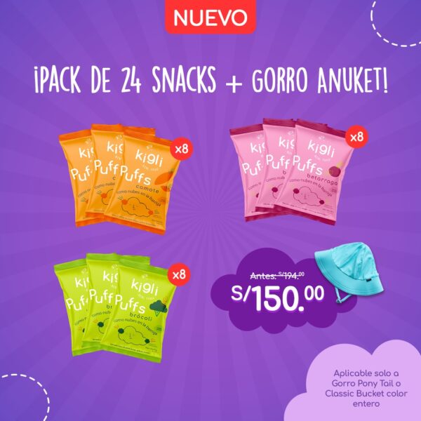 ¡Black Friday! Pack de 24 puff + Gorro Anuket
