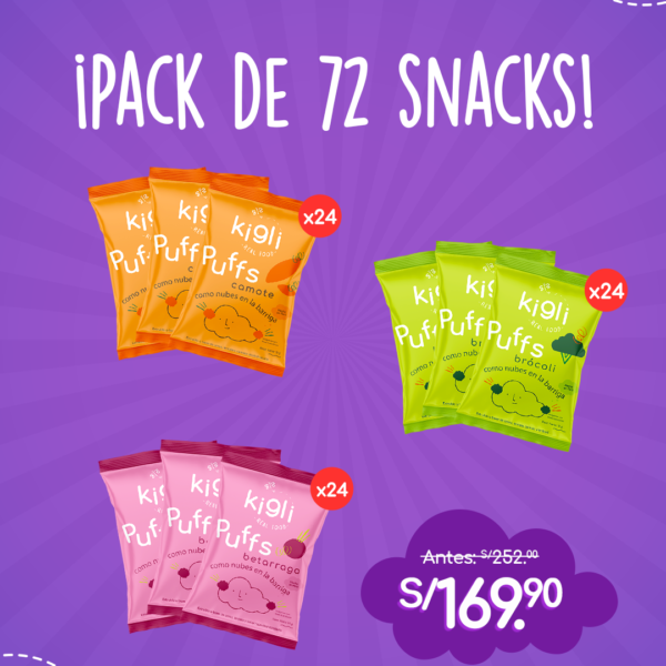 ¡Nuevo! Pack de 72 puffs