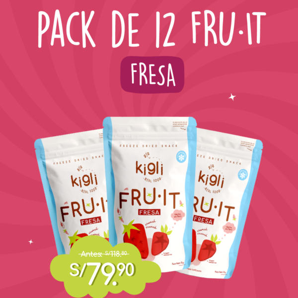 Pack de 12 Fru·it de fresa