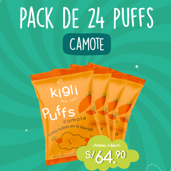 Pack de 24 puffs de camote