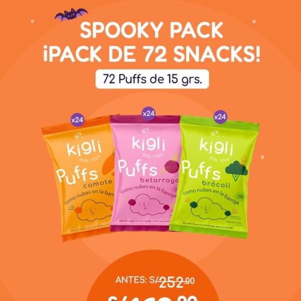 SpookyPack de 72 puffs de 15g